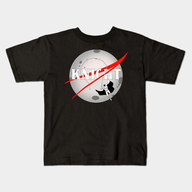 M.O.O.N (Grey) Kids T-Shirt by Milasneeze